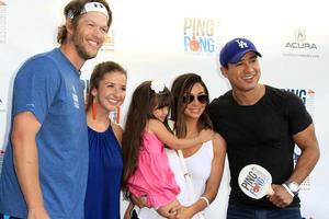 los angeles, 30. juli - clayton kershaw, ellen kershaw, gia lopez, courtney mazza, mario lopez beim 3. jährlichen Ping-Pong-4-Zweck des Clayton Kershaw im Dodger Stadium am 30. Juli 2015 in los angeles, ca foto