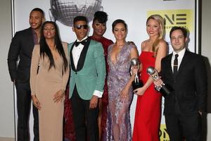 los angeles, 5. feb - trai byers, taraji p henson, bryshere y grey alias yazz, ta rhonda jones, grace gealey, kaitlin doubleday, danny strong bei der 47. naacp image awards press room im pasadena civic auditorium am 5. februar 2016 in Pasadena, ca foto