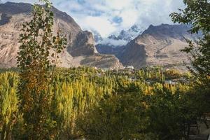 Panoramablick im Hunza-Tal foto