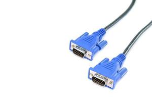blaue VGA-Kabel foto