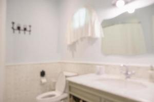 abstrakter Badezimmer-Innenunschärfehintergrund foto
