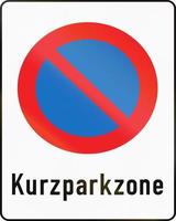 Kurzzeitparkzone in Österreich foto