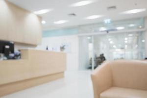 Krankenhaus Klinik Zimmer Innenraum defokussiert abstrakte Unschärfe Hintergrund foto