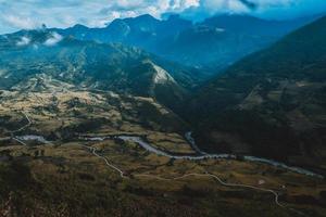 Luftaufnahme der Landschaft foto