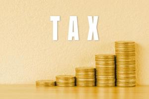 Hintergrund des Steuergeschäftskonzepts foto