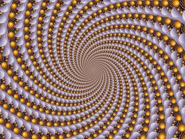 schöner Zoom in das unendliche mathematische Mandelbrot-Mengen-Fraktal. foto