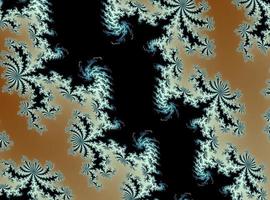 schöner Zoom in ein unendliches mathematisches Fraktal-Set. foto