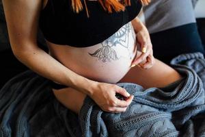 paar schwangerschaft porträt foto
