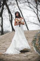 Braut im Hochformat foto