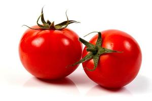 Tomate auf Isolat foto