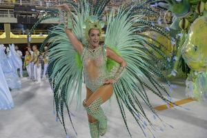 rio de janeiro, rj brasilien - 09. februar 2018 - samba-schulparade im sambodromo. Imperio da Tijuca während des Festivals in der Straße Marques de Sapucai foto