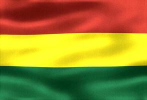 bolivien-flagge - realistische wehende stoffflagge foto