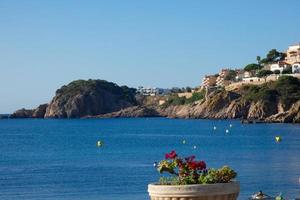 sant feliu de guixols stadt an der costa brava, spanien foto