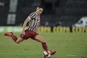 rio, brasilien - 7. märz 2018 - gilberto-spieler im spiel zwischen vasco und fluminense durch die carioca-meisterschaft im nilton santos-stadion foto