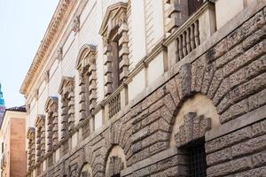 Mauer des Palazzo Thiene in der Stadt Vicenza foto