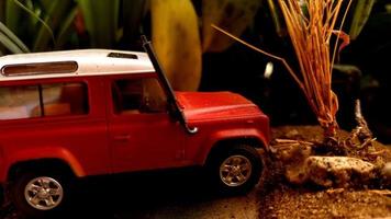 Land Rover Defender Diorama Miniaturen foto