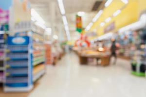 Supermarkt verwischen Hintergrund foto