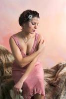 Flapper Kleid Vintage Frau foto