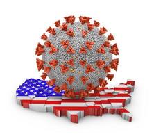 Coronavirus-Molekül in den USA foto