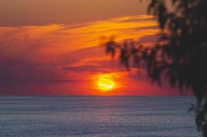 Sonnenuntergang am Meer foto