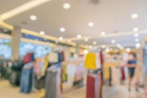 abstrakte unschärfe kleidung boutique store display innenraum des einkaufszentrums hintergrund foto