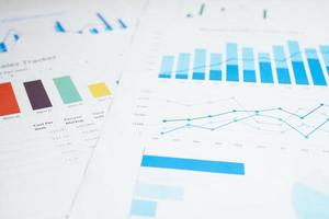 Diagramme Diagrammpapier. Finanzentwicklung, Bankkonto, Statistik, investitionsanalytische Forschungsdatenwirtschaft, Börsengeschäftsbüro-Firmentagungskonzept. foto