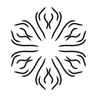 Mandala-Ornament mit weißem Hintergrund foto