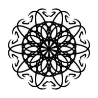 Mandala-Ornament mit weißem Hintergrund foto