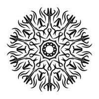 Mandala-Ornament mit weißem Hintergrund foto