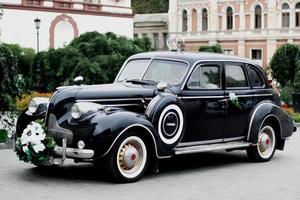 Vintage Hochzeitsauto