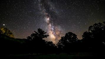 milchstraße, die bei seneca rocks wv aufgeht foto