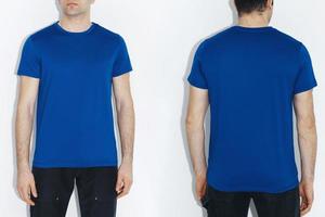 farbige Herren-T-Shirts. Designvorlage. foto