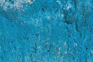 einfarbig blau lackierte flache Betonoberfläche Nahaufnahme Textur foto