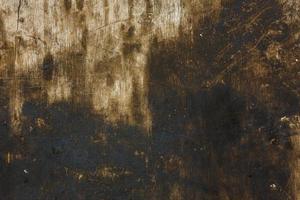 schmutzig geöltes altes schwarzes und graues Sperrholz, flacher Hintergrund und Textur foto