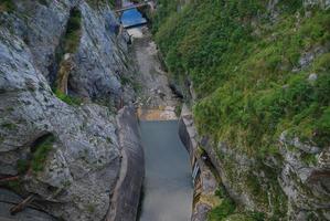 Ansicht der Wasserkraftanlage foto