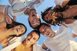 Blick auf die Strandparty foto