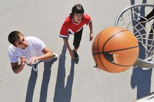 Ansicht Basketballspiel foto