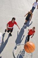 Ansicht Basketballspiel foto