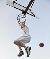 Ansicht des Basketballspielers foto