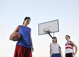 Ansicht des Basketballspielers foto