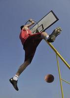 Ansicht des Basketballspielers foto