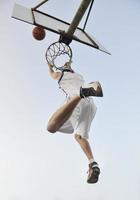 Ansicht des Basketballspielers foto