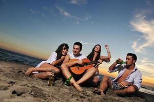 Blick auf die Strandparty foto