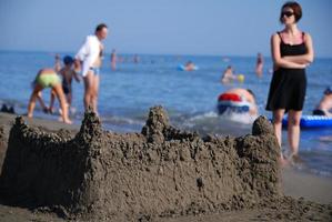 Blick auf die Sandburg foto