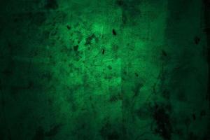beängstigend dunkelgrüne Grunge Wand Betonzement Textur Hintergrund foto