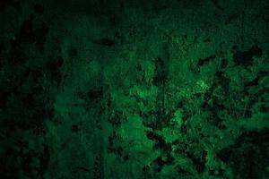 beängstigend dunkelgrüne Grunge Wand Betonzement Textur Hintergrund foto