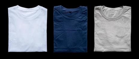 schlichte faltbare T-Shirts für Mockup-Vorlagen und Werbekampagnen foto