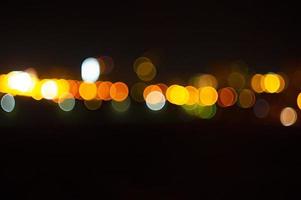 Stadtlichter in der Nacht foto