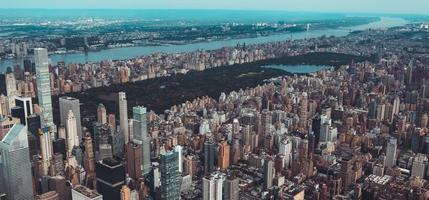Luftbild von Manhattan foto