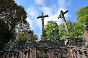 Kreuze im Kloster in Hammelburg foto